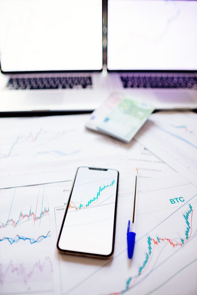 financial Investment broker workplace