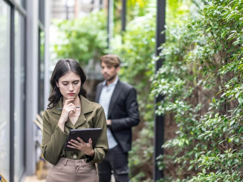 Architect adopt green tech for sustainable, low CO2 building, improve air quality, energy efficiency