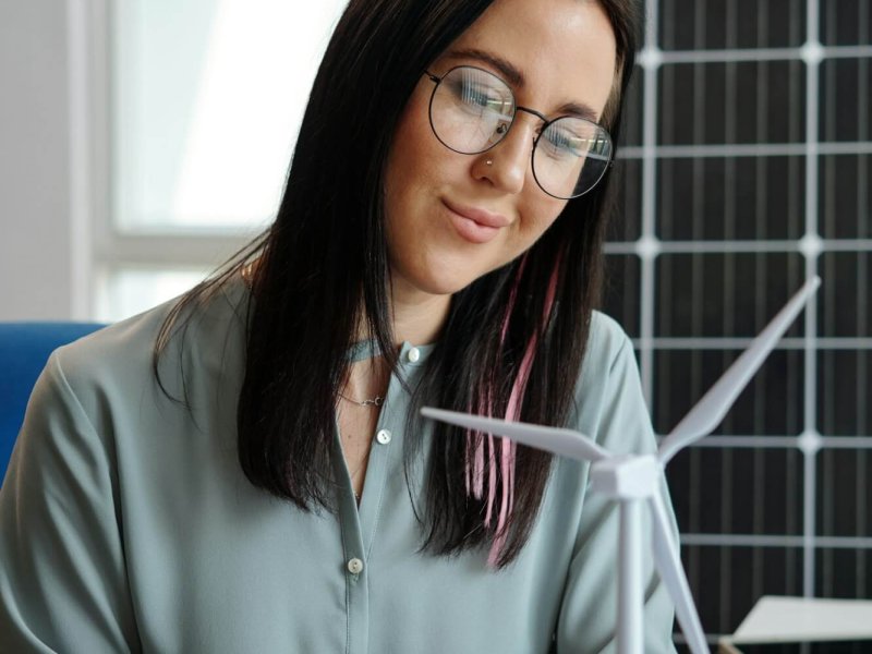 Smiling Sustainable Energy Engineer